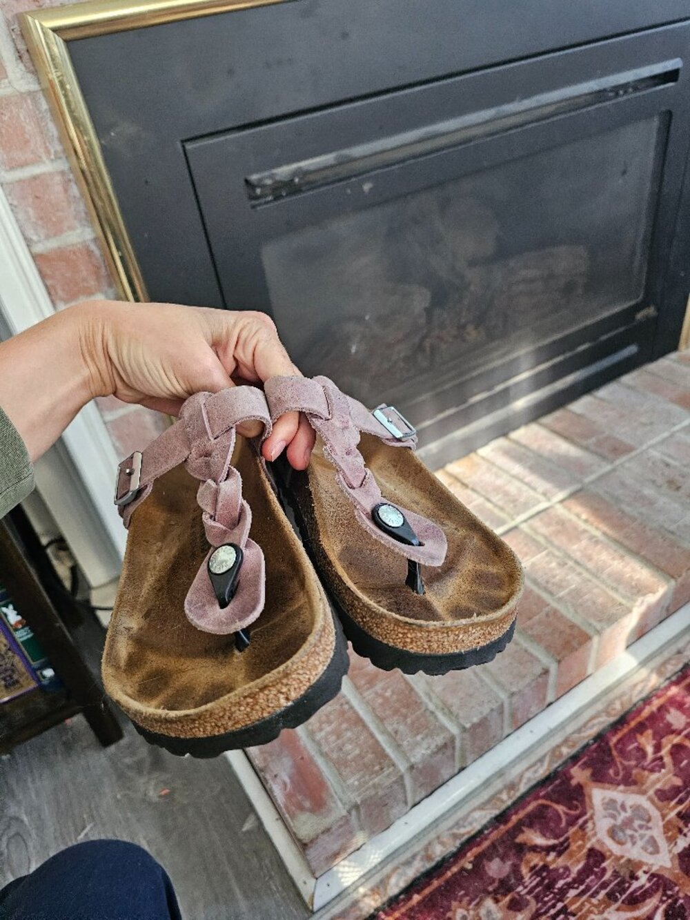 Birkenstock braided sandals in lavendar / lilac 37